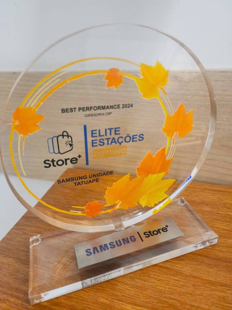 Prêmio de Melhor Performance fornecido pela Samsung, líder em vendas CSP