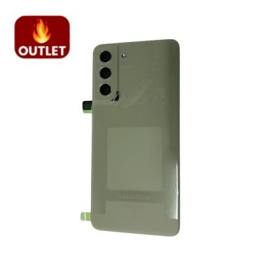 Outlet Tampa Traseira S21 FE 5G Original Samsung (SM G990E) VERDE (1)